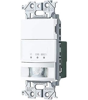 Panasonic WTK 1614WK トイレ用自動スイッチ 電材 BLUEWOOD / パナソニック WTK1614WK トイレ壁取付 熱線